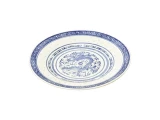 assiete grain de riz bleu 20cm