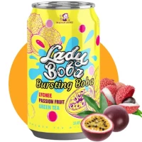 lady boba bubble tea lychee passion 320 ml