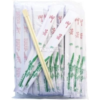 100 paire de baguette bambou blanc 23cm