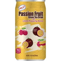 bubble thé vert boba litchi et passion 340ml rico