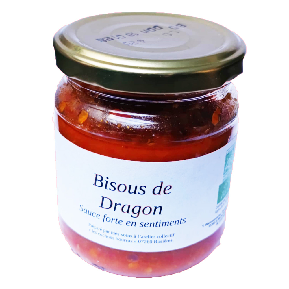 sauce piment bio bisous de dragon 180gr