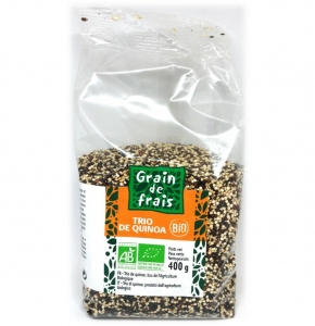 trio de quinoa bio paquet 400g grain de frais
