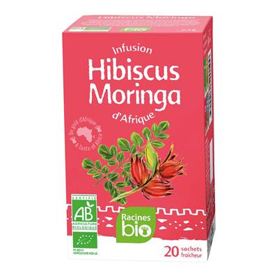 infusion hibiscus et moringa 20sachets 32 g 