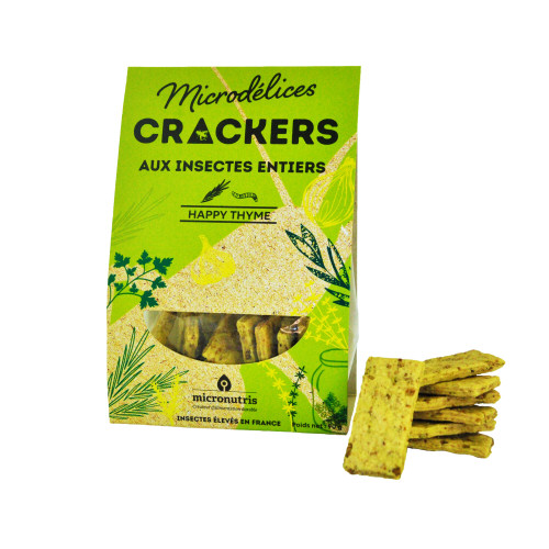 crackers sesame ténébrion - insectes comestibles