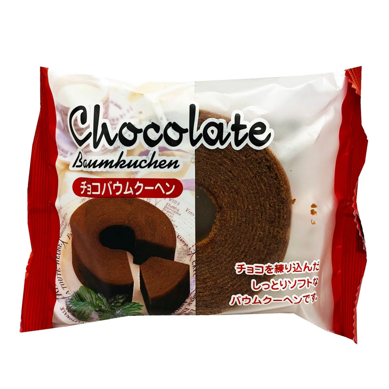 roulé au chocolat japonais baumkuchen 82g taiyo