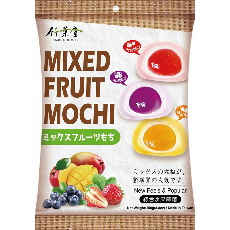 mochi multi fruit (fraise,myrtille,mangue) 250g bh