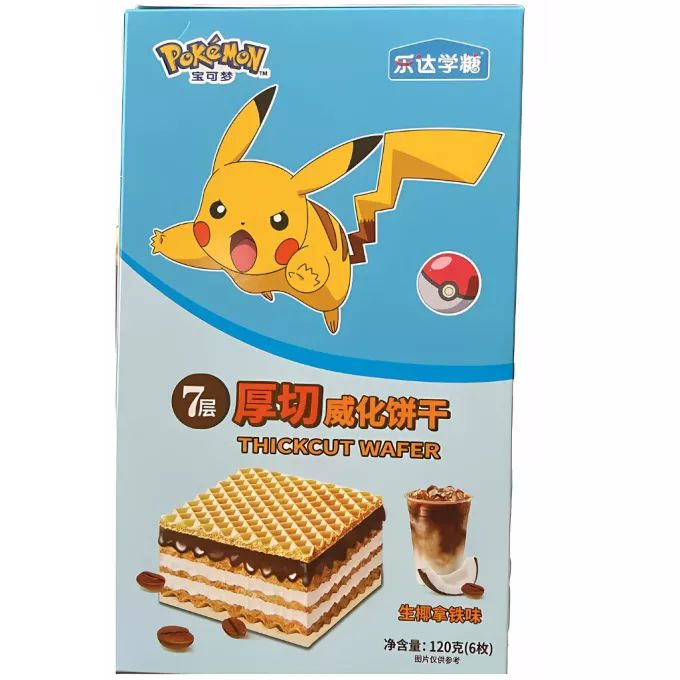 gaufrette lait coco café pokemon 120gr