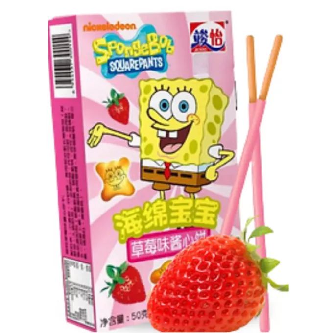 battonet à la fraise bob l'eponge 48g junyi