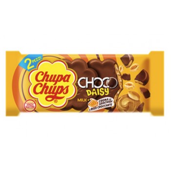 chocolat chupa chupa saveur chocolat au lait et cacahuète  34 gr