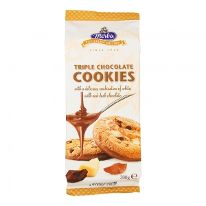 triple chocolat cookies 200g merba