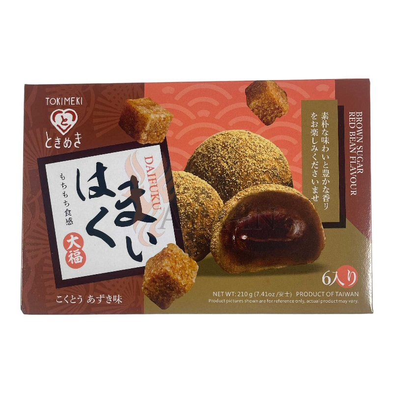 mochi daifuku sucre brun et haricot rouge 210gr tokimeki