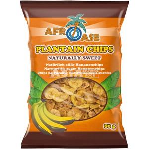chips banane plantain nature afroase 80g
