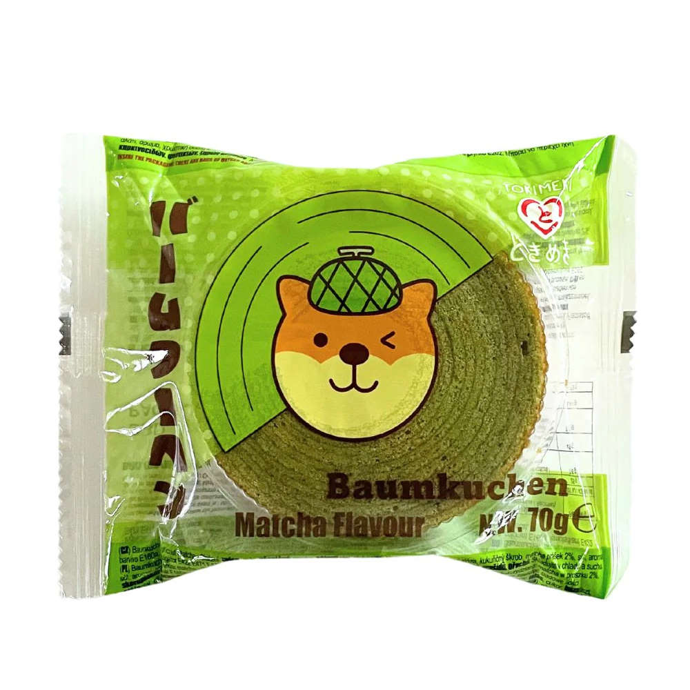 baumkuchen au thé  matcha 70gr tokimeki