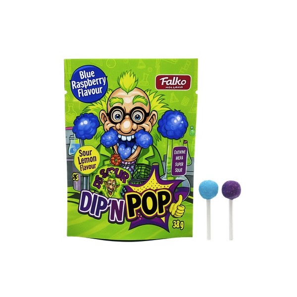 sucette à dipper dr sour dip'n'pop 20 gr