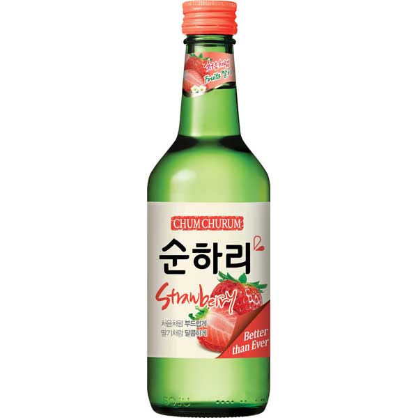 soju fraise 360ml 12% chum-churum