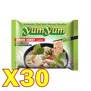 carton yumyum au curry vert 30x70gr