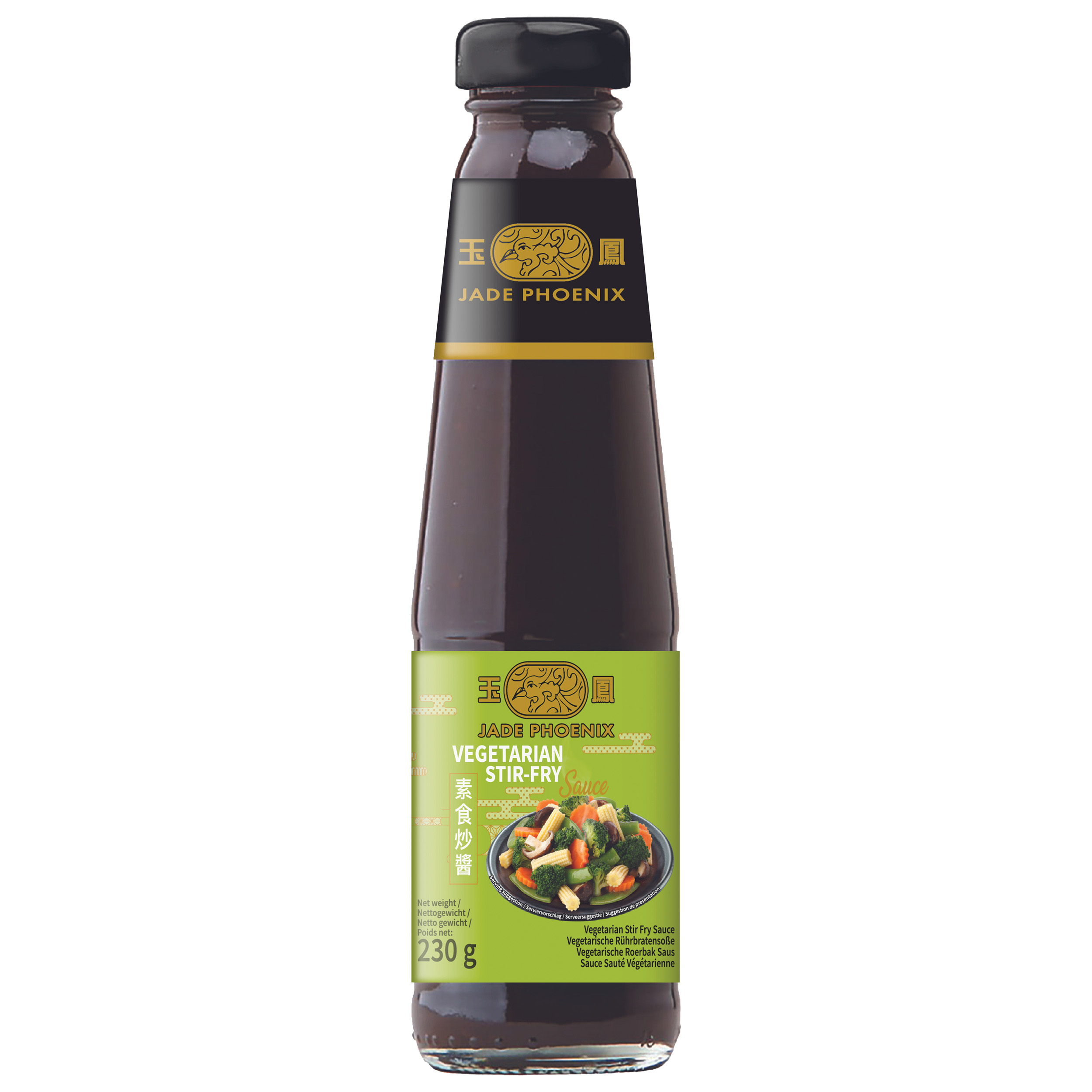 sauce sauté végétarienne pour wok 230gr jade phoenix